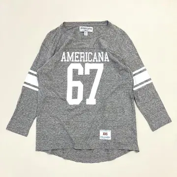 Americana 아메리카나 넘버링 티셔츠 그레이 일본제