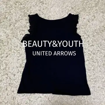 BEAUTY&YOUTH UNITED ARROWS 프릴 슬리브리스 티셔츠