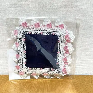 치카자와 레이스 스누피 손수건 네이비