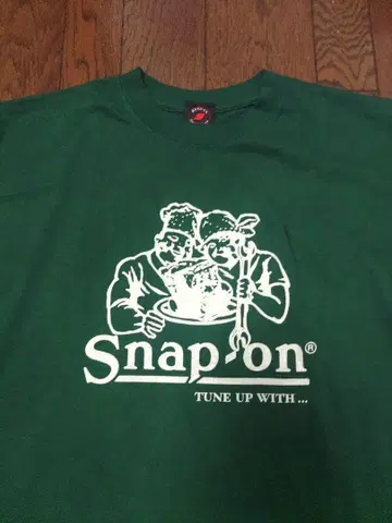 snap on 티셔츠 M MADE IN USA 그린 구제 의류