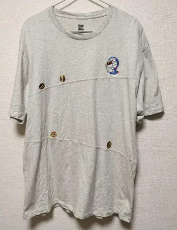그라니프 도라에몽 도라야키 자수 티셔츠 그레이 XL