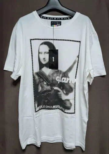 미사용 glamb 모나리자 프린트 티셔츠 3