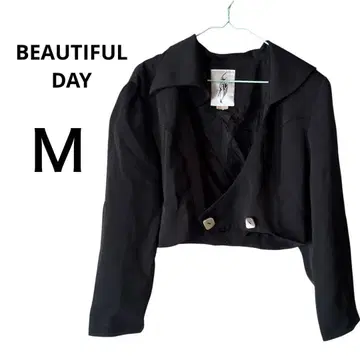 BEAUTIFUL DAY 블랙 크롭 자켓 M