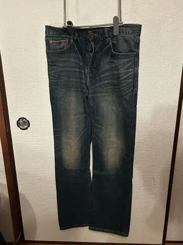 다크 블루 부츠 컷 데님