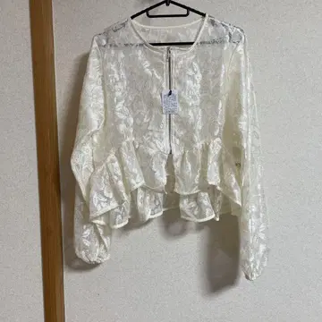 레이스 블루종 긴팔