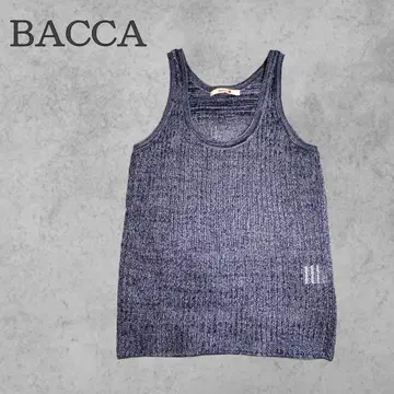 미사용 BACCA 폴리에스테르 레이스 탱크탑 니트 23SS 최근 모델