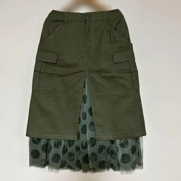 스칼라 레이어드 스타일 스커트