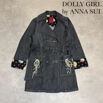 ANNA SUI 안나수이 레이스업 데님 트렌치코트 R144
