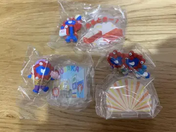 오사카 관광 게 캐릭터 캡슐 토이 4개 세트