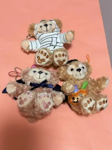 할로윈 닷피 셰리 메이 봉제 인형 스트랩 3개 세트
