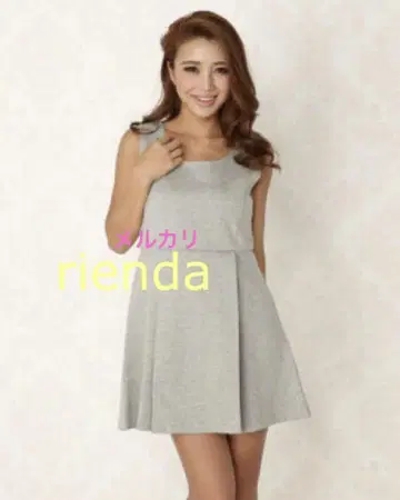 rienda 원피스 박스 플리츠 분또 그레이 리엔다 원피스