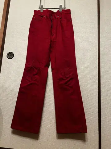 BIG JOHN 빨간색 팬츠 BIG-WASHING
