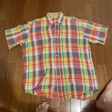 Ralph Lauren 반팔 체크 셔츠