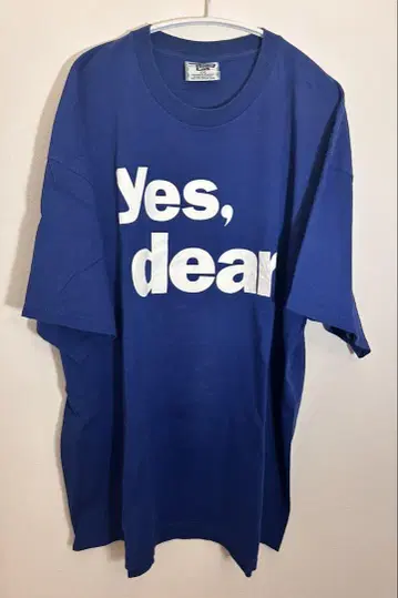 Lee 2XL 파랑 티셔츠 Yes, dear