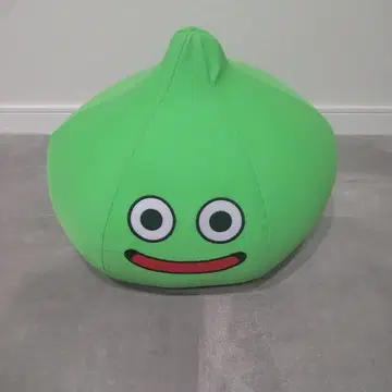 스마일 슬라임 비즈 쿠션 라임 슬라임