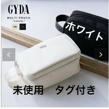 새상품 택 포함 GYDA(제이다) 스퀘어 파우치 화이트