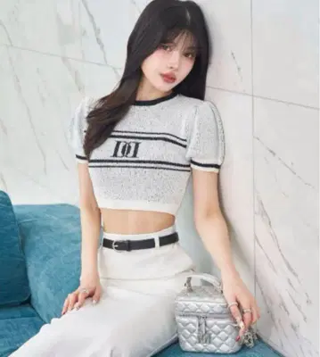 Darich 로고 파일 니트 탑