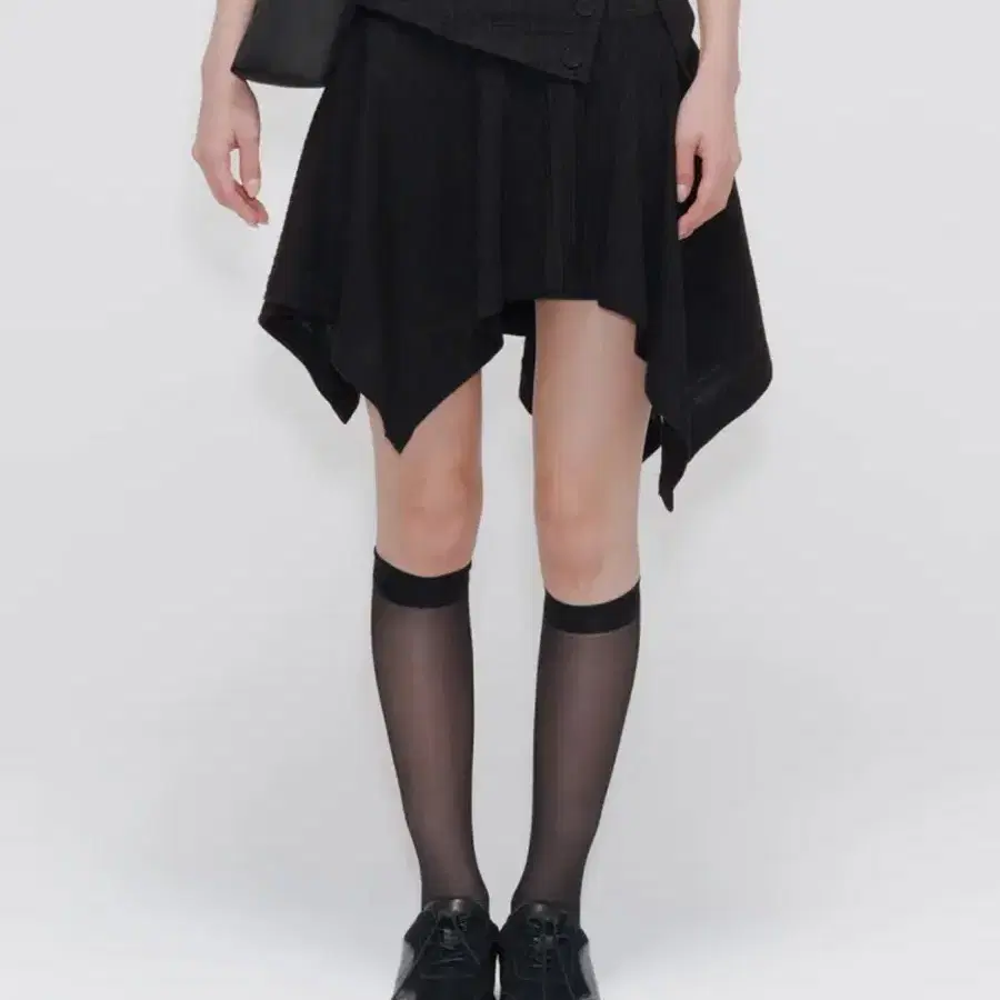 ● MISEKI SEOUL ● Unbalanced flow mini skirt Unbalanced flow mini skirt CHECK - Miseki seoul | 60