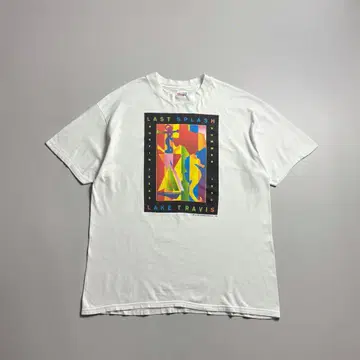 90년대~ 중고 USA제 fab 이벤트 아트 프린트 티셔츠