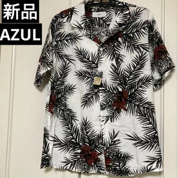 미사용 새상품 AZUL by MOUSSY 알로하 셔츠 남성용 M 사이즈