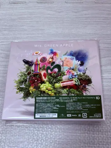 Mrs. GREEN APPLE 10 CD+DVD 시리얼 코드 없음