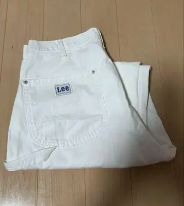 Lee 화이트 스트레이트 데님 팬츠