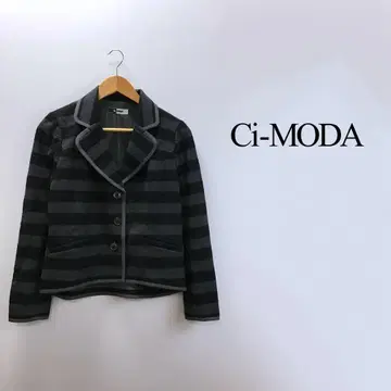 1315 Ci-MODA 시아이모다 미사용 새상품 울 보더 자켓