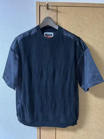MAISON SPECIAL 반팔 니트 블랙
