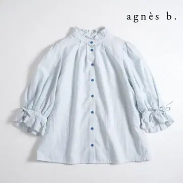 289t*에네스베 코튼 CHEMISE 스트라이프 블라우스