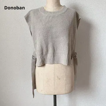 Donoban 도노반 니트 스웨터 베스트 여성용 상의 베이지