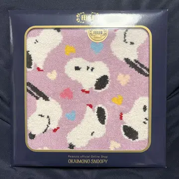 스누피 스맥 하트 해수욕장 SNOOPY 한정판 페이러 손수건