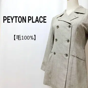 PEYTON PLACE 100% 모 더블 테일러드 자켓