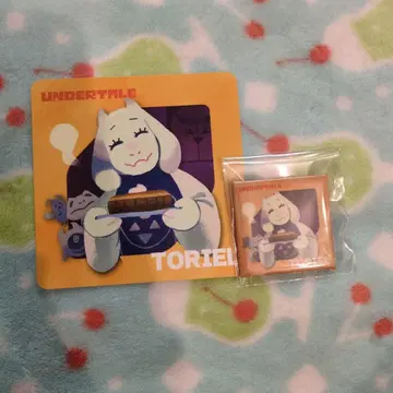 Undertale 트리엘 코스터 & 스퀘어 캔뱃지 2개 세트