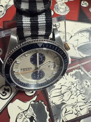 FOSSIL 파슬 손목시계 남성용 나일론 벨트