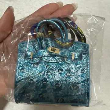 미니 브라이스 핸드백 파랑 반짝이