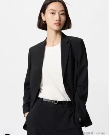 유니클로 감동 자켓 릴랙스 핏 블랙 M