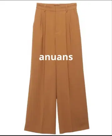 anuans 백 새틴 스트레이트 팬츠 M