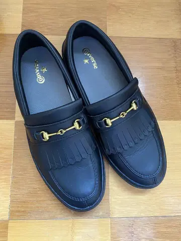 컨버스 블랙 프린지 로퍼