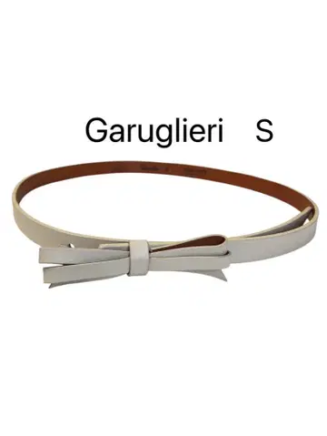Garuglieri 가루글리에리 천연 가죽 ITALY 가죽 리본 벨트