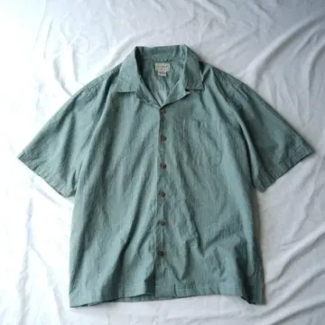 L.L.Bean 오픈 카라 셔츠 오픈 칼라 박스 실루엣 90년대 00년대