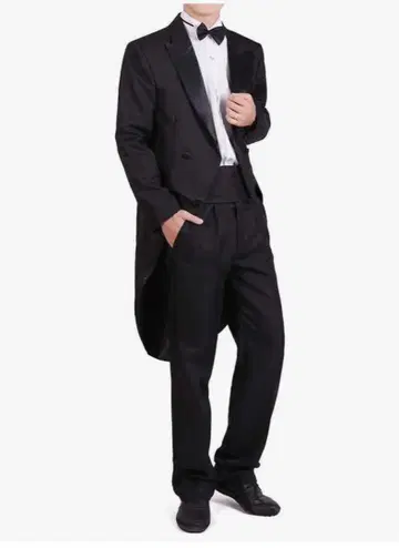 블랙 연미복 나비 넥타이 포함