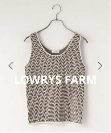 LOWRYS FARM 자카드 니트 탱크