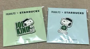 스타벅스 PEANUTS 핀 배지 스누피 SNOOPY