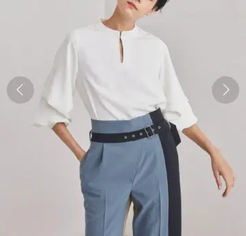 유나이티드 도쿄 2way 멀티 슬리브 블라우스 화이트