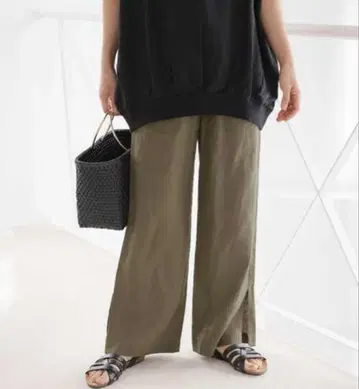 JOURNALSTANDARD relume 24SS 린넨 슬릿 이지 팬츠
