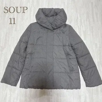 SOUP (11) 그레이 퀼팅 자켓 패딩 코트 점퍼