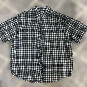 Eddie Bauer 체크 셔츠 반팔 90년대 빈티지