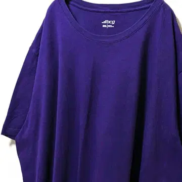 bcg 무지 티셔츠 퍼플 보라색 3XL 구제 의류 빈티지