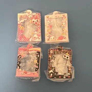 반다이 헤이세이 팬시 프레임 키링 4개 세트