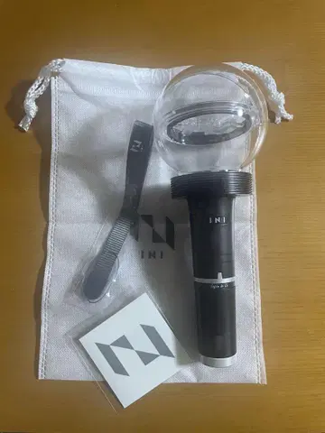INI 응원봉 블랙 스트랩 포함 미사용 새상품